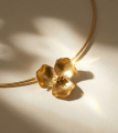 Чокер Трехлистник золотистый