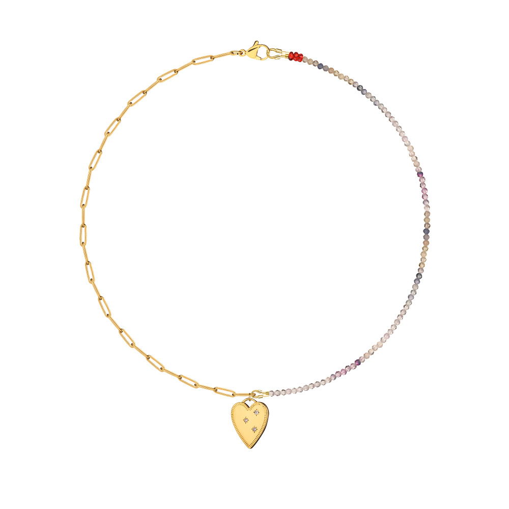 Чокер Chain with heart pendant