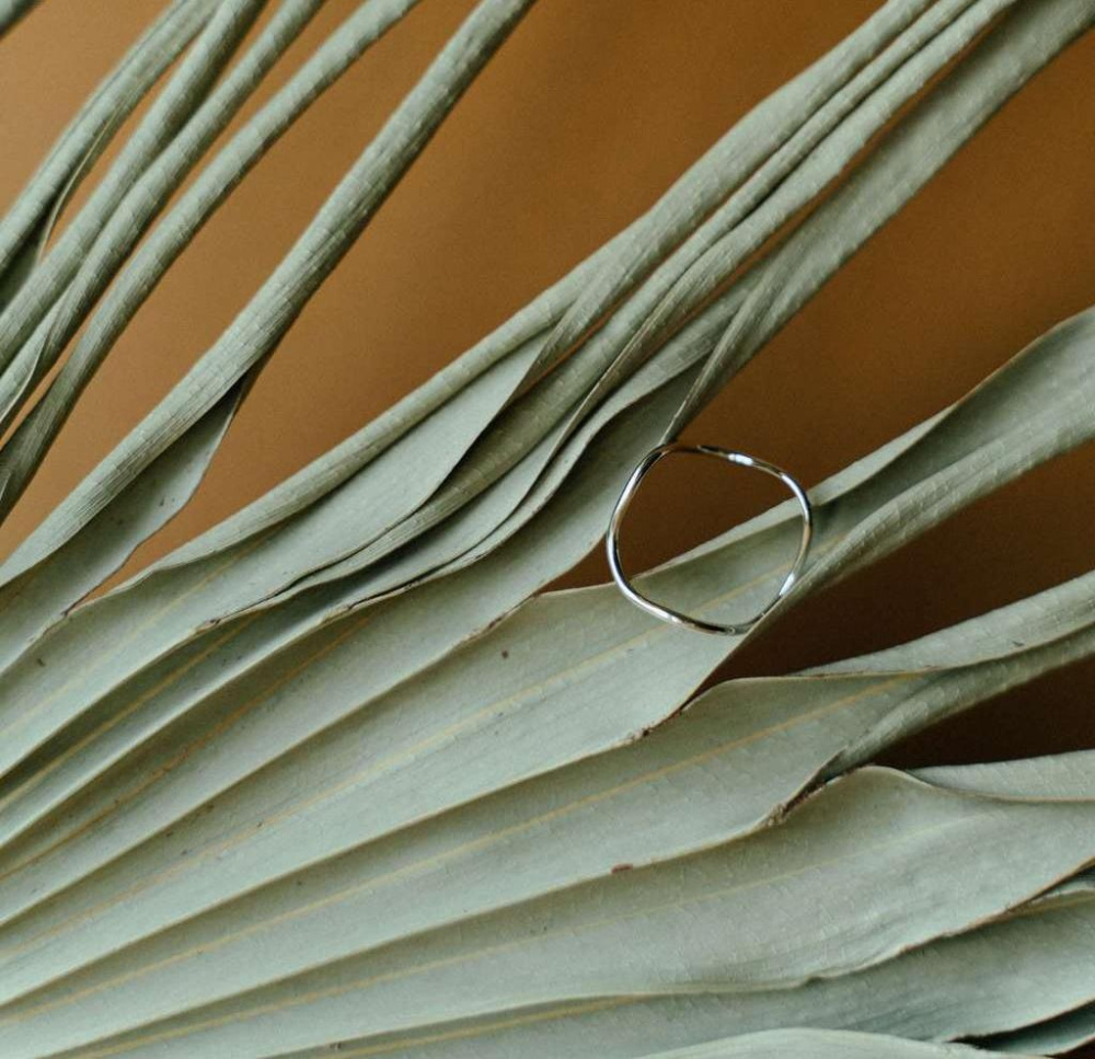 Серебряное кольцо Волна