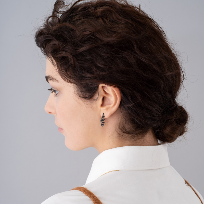 Серьги Крылья