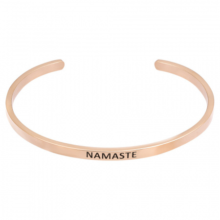 Браслет Namaste в покрытии розовым золотом