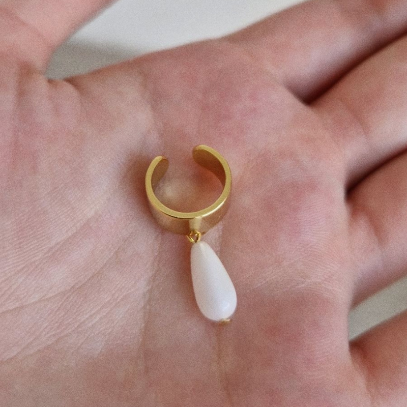 Кафф Слеза Калипсо в покрытии золотом