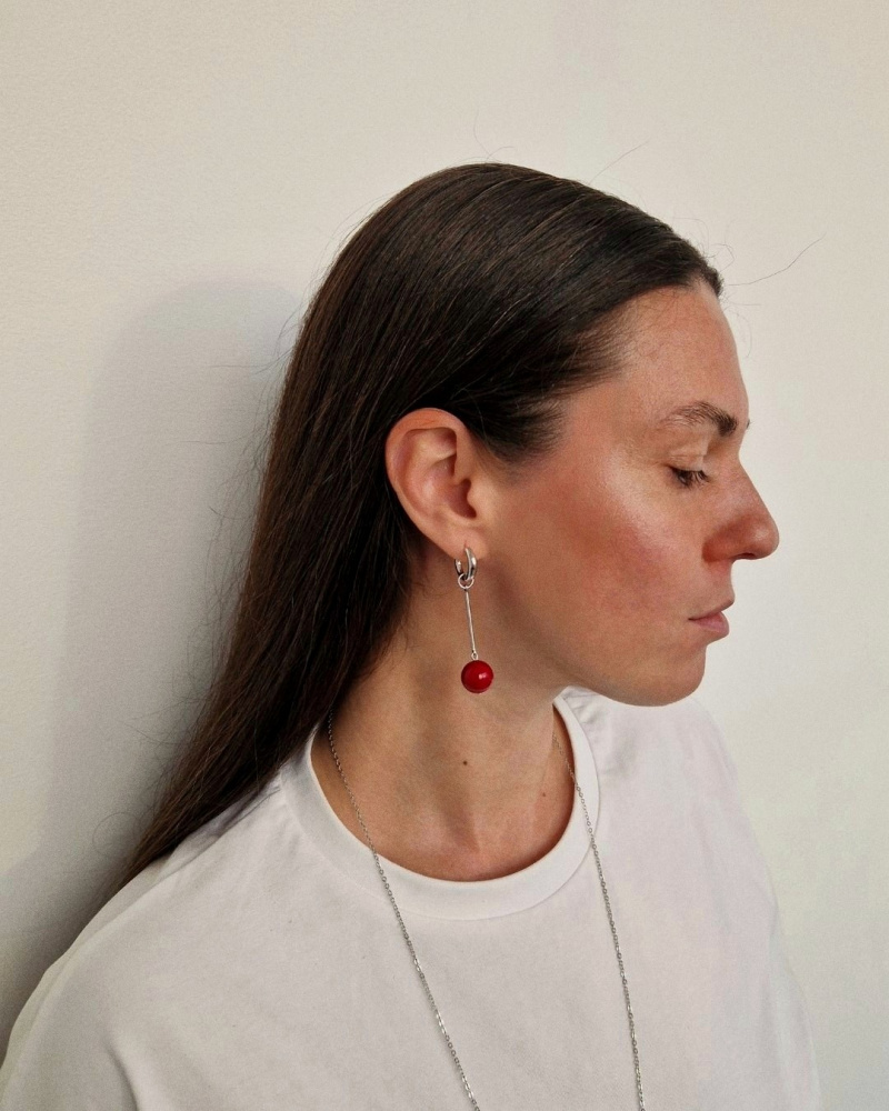 Серьги Чупа-Чупс с жемчугом