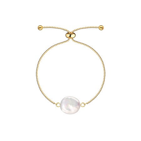 Браслет Монетка в покрытии золотом