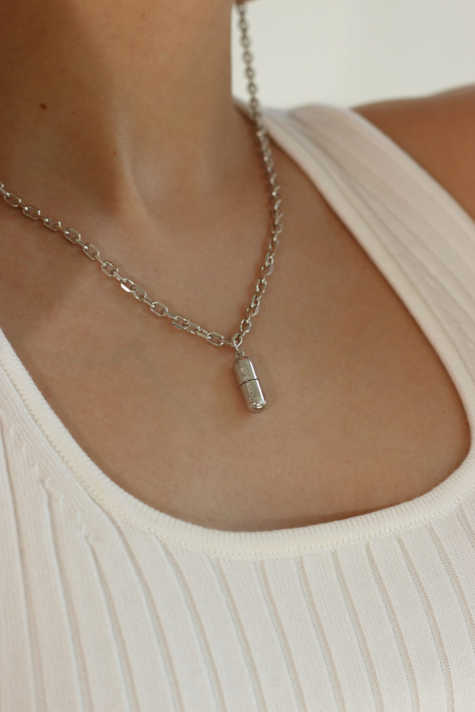 Серебряная подвеска Обезболивающее (Pain Killer)