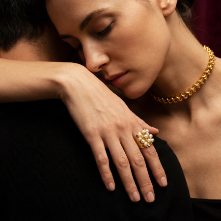 Чокер Солнечная спираль (Sun Coil) золотистый