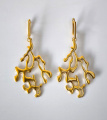 Серьги Flow gold