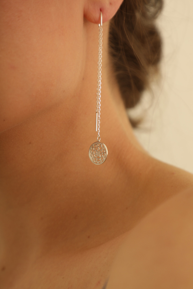 Серебряные серьги Tibeka