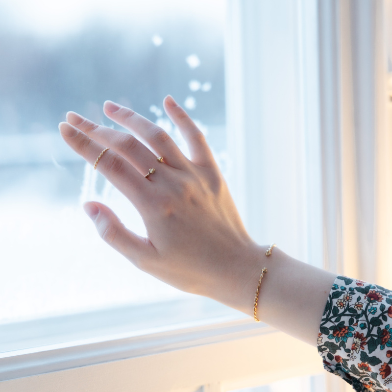 Кольцо Путь в покрытии золотом