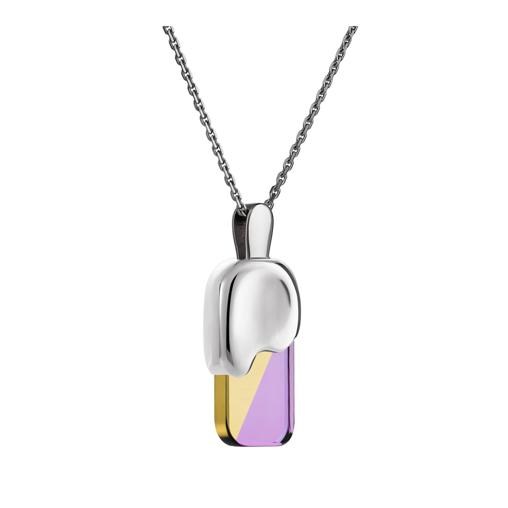 Серебряная подвеска Эскимо с аметрином