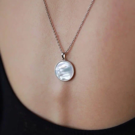 Цепочка с настроением Лунная серебристая