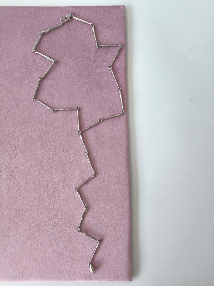 Колье Созвездие серебристое