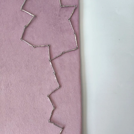 Колье Созвездие серебристое