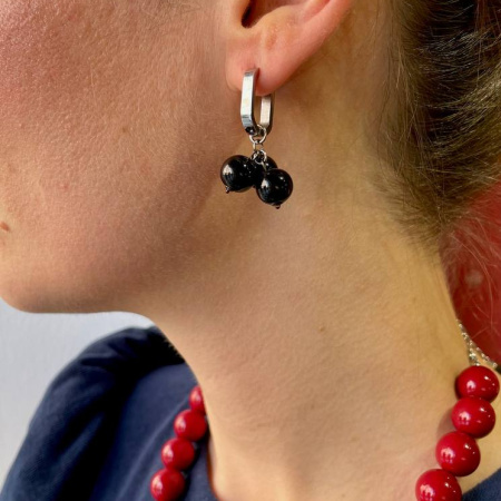 Серьги Чёрная смородина