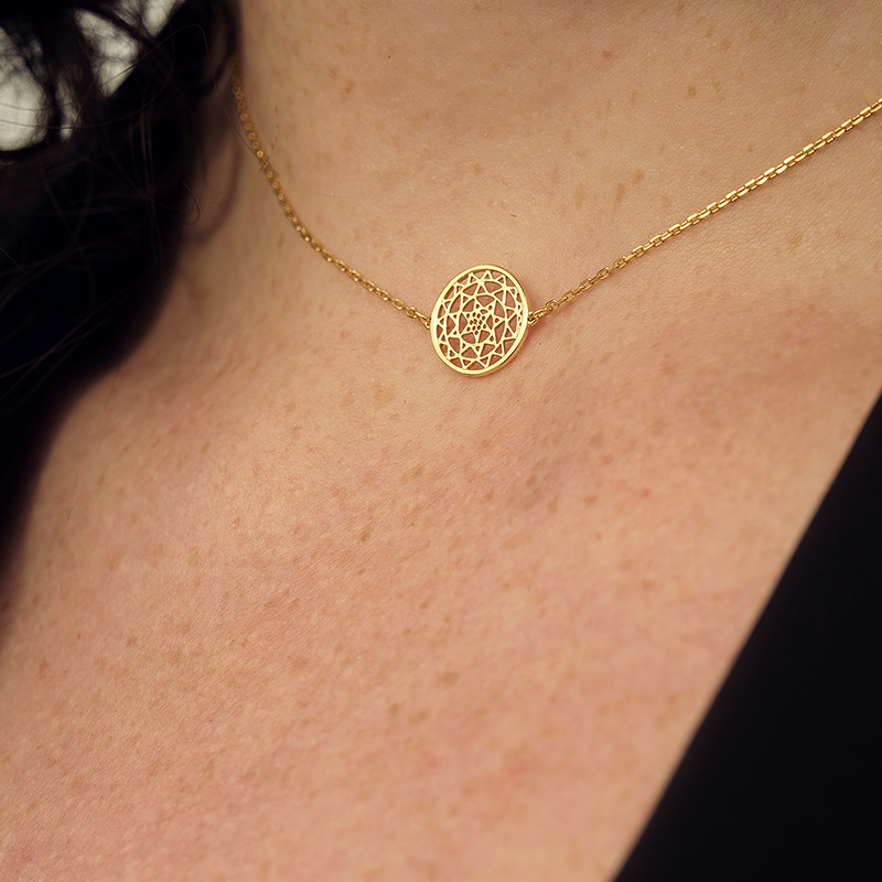 Подвеска Tibeka в покрытии золотом