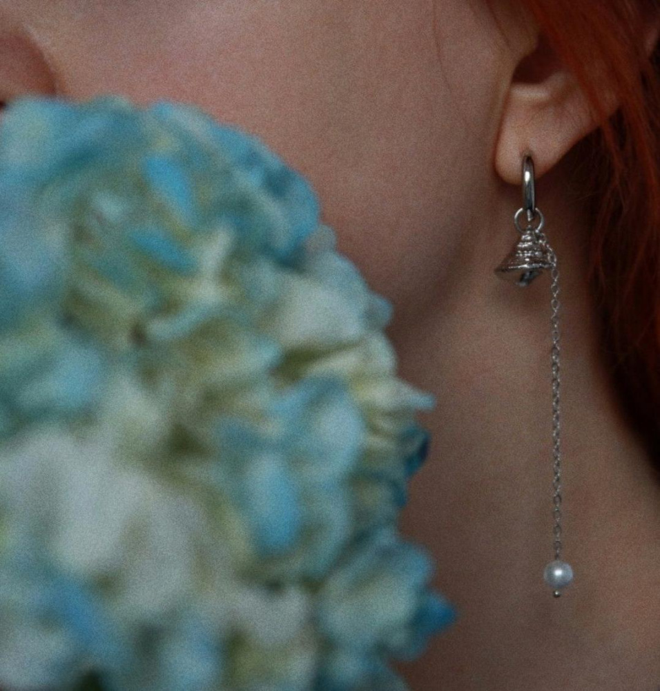 Серьги ассиметричные Жигулёвское море