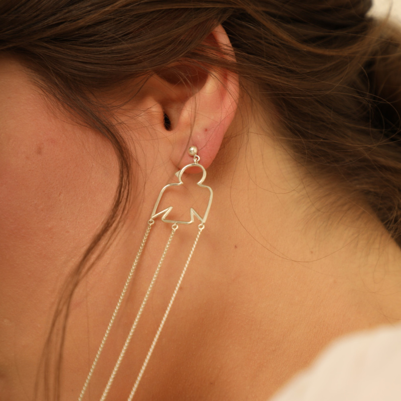 Моносерьга Птица