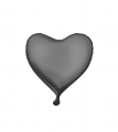 Брошь Balloons Valentine/Anti-Valentine чёрная