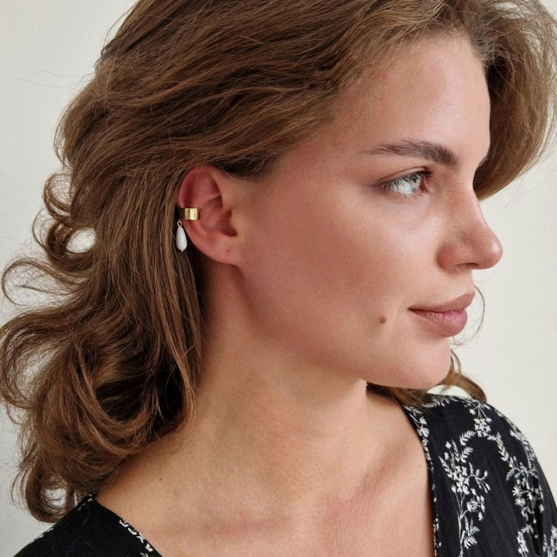 Кафф Слеза Калипсо в покрытии золотом