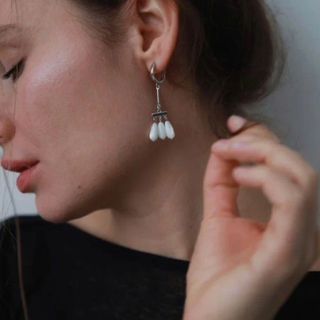 Серьги с настроением Нежная