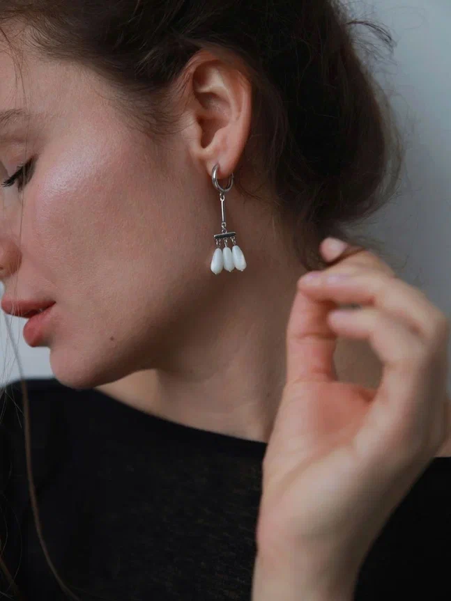 Серьги с настроением Нежная