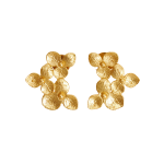 Серьги Клевер золотистые