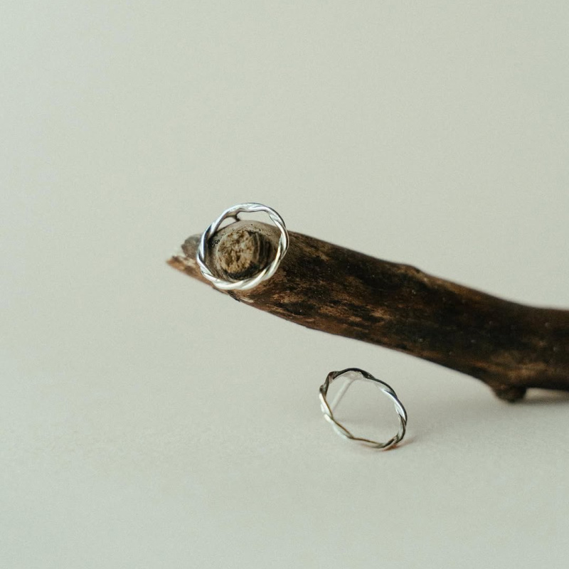 Пусеты Витой круг