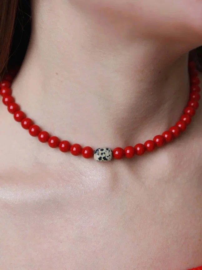 Серебряный чокер с настроением Роковая