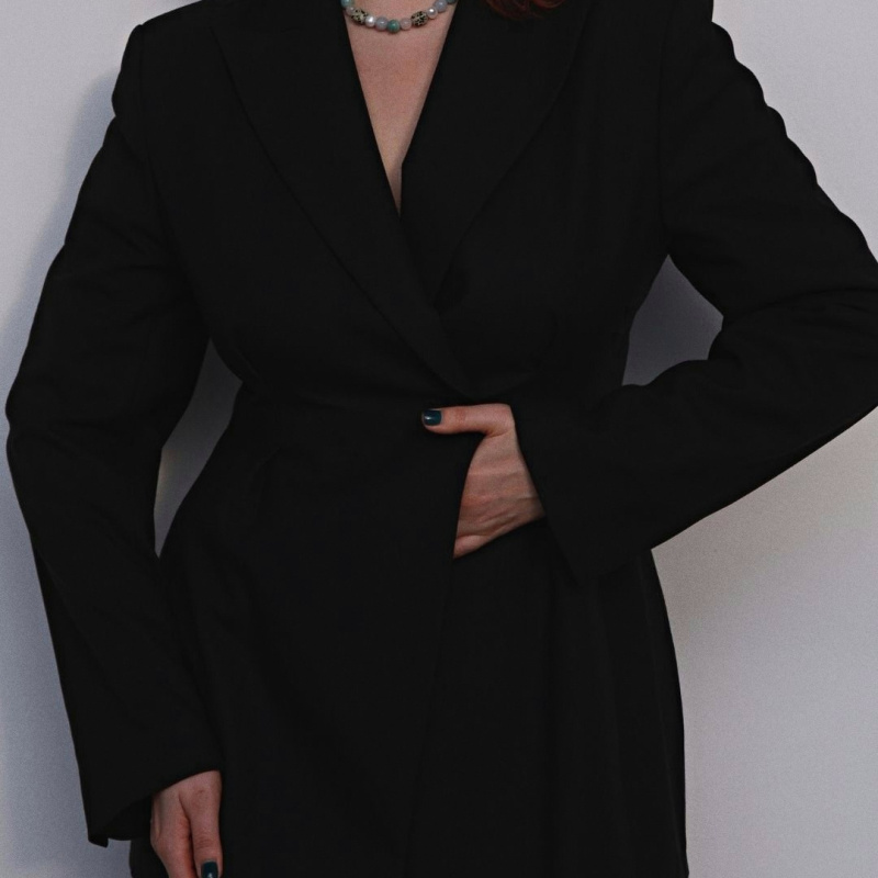 Чокер Небо, море, облака из натуральных камней