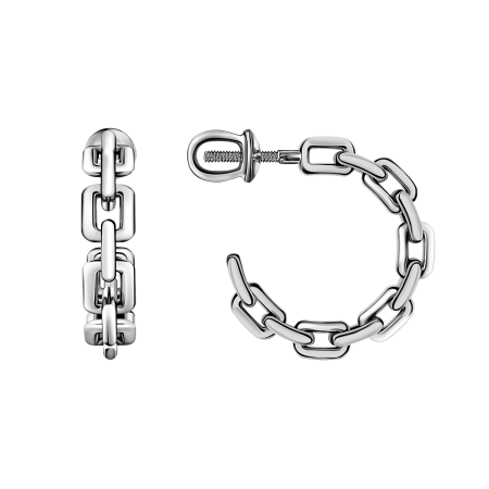 Серьги-пусеты Цепь