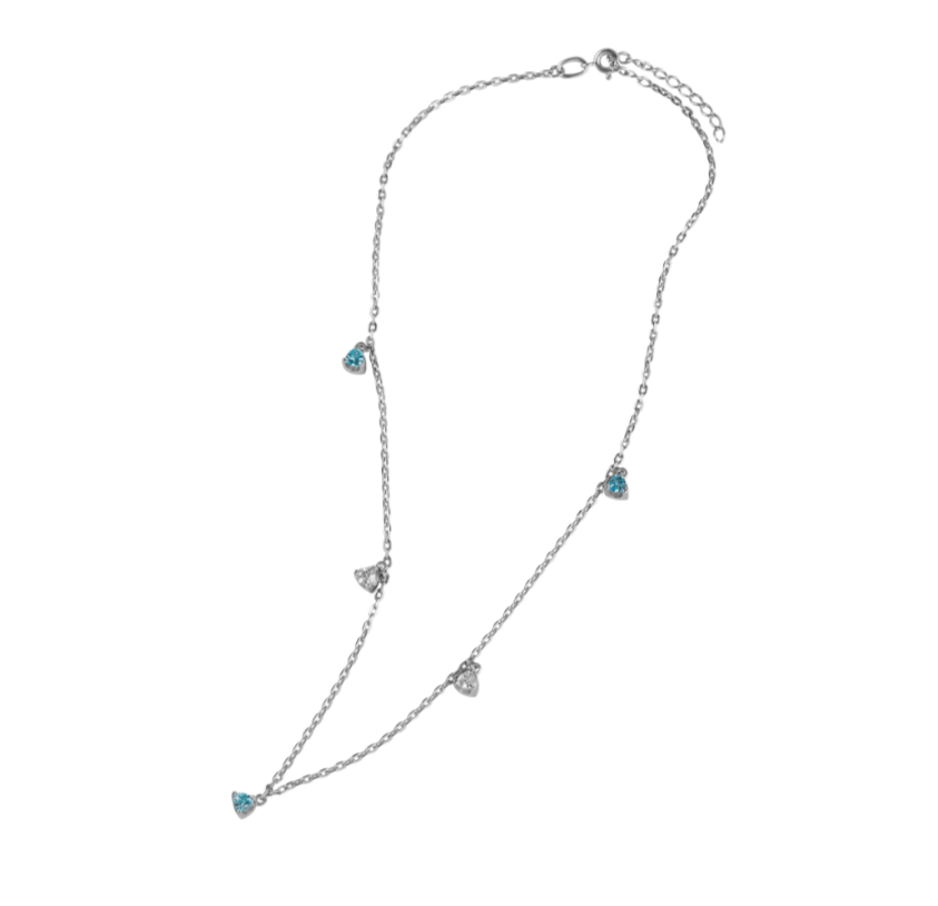 Серебряное колье Borghese с фианитами