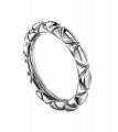 Серебряное кольцо Шоколадный бублик мини