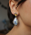 Серебряные серьги Ирисы