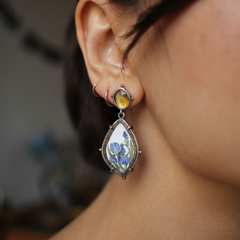 Серьги Ирисы