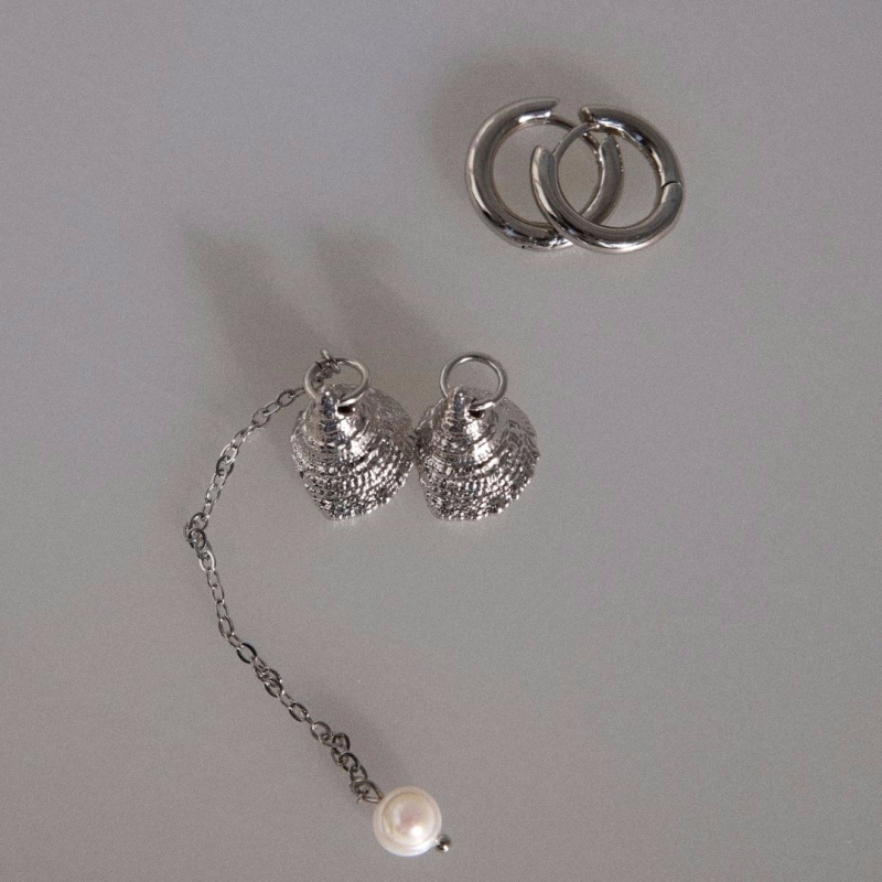 Серьги ассиметричные Жигулёвское море