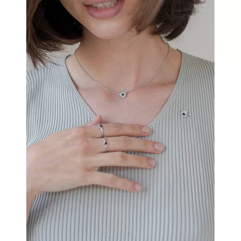 Кольцо фигурное с янтарём