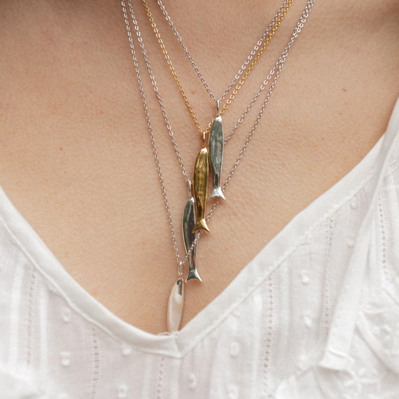 Кулон Рыбка на цепи 50 см