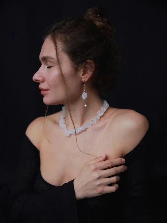 Серебряный чокер с настроением Подлинная