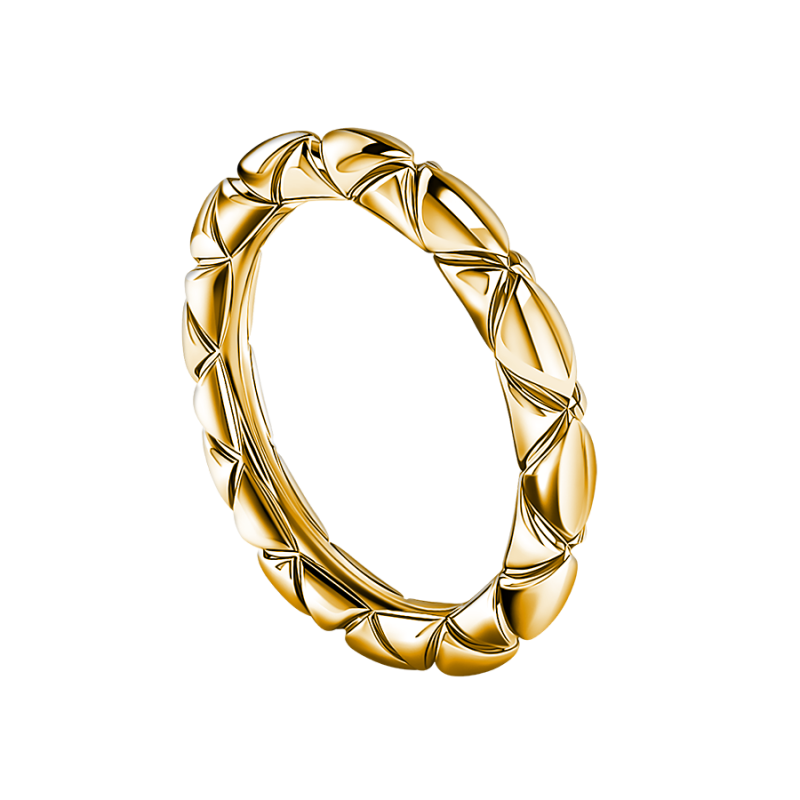 Кольцо Шоколадный бубулик в покрытии золотом