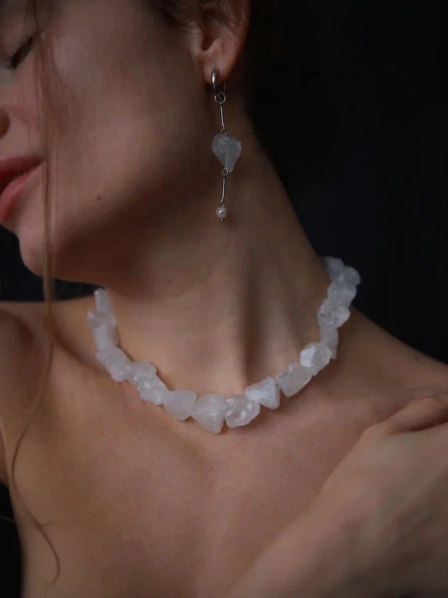 Серебряный чокер с настроением Подлинная