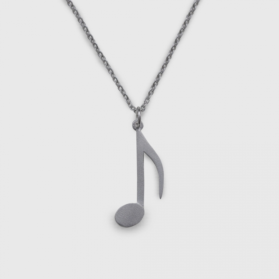 Серебряное колье Ноты 