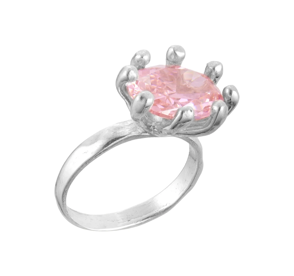 Серебряное кольцо Нимфеус