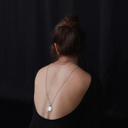 Цепочка с настроением Лунная серебристая