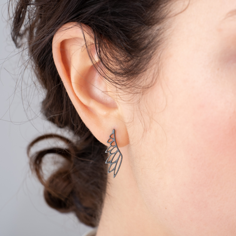 Серьги Крылья