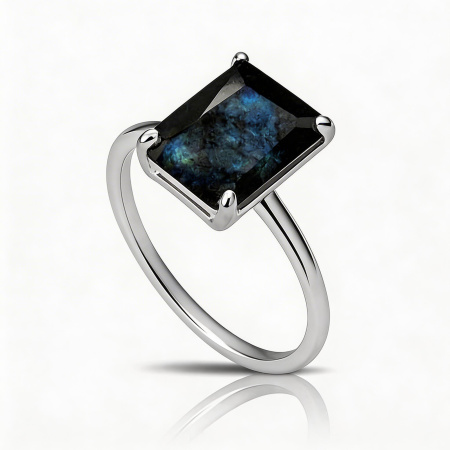 Кольцо Лондон с лабрадоритом