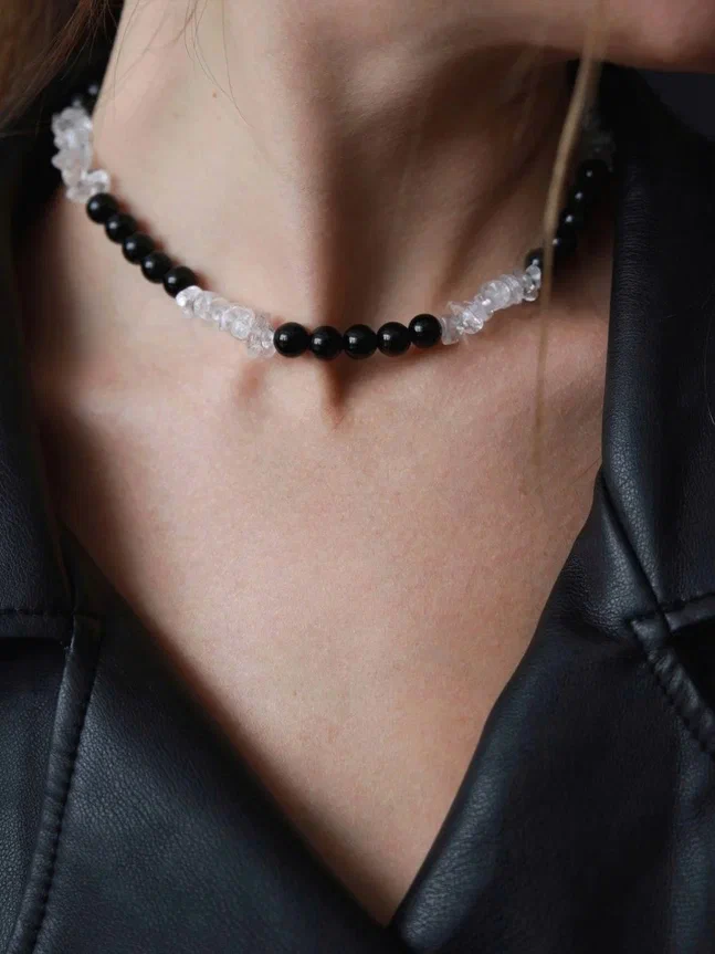 Серебряный чокер с настроением Дикая