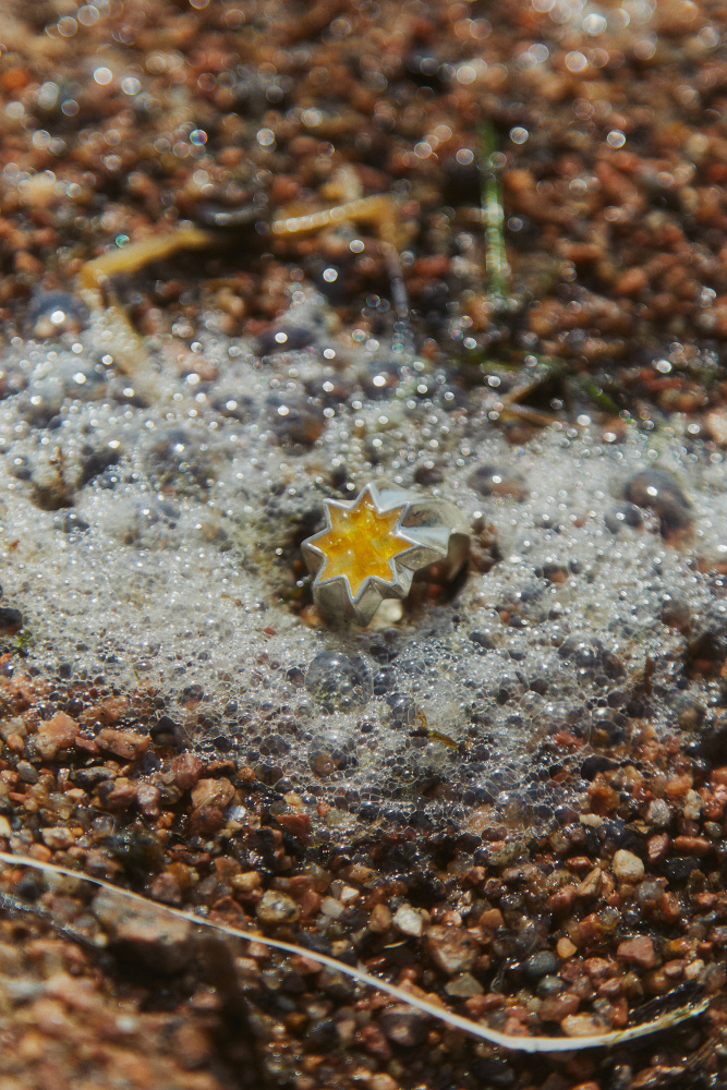 Серебряное кольцо Искра c улекситом