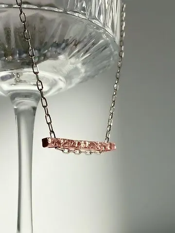 Серебряное колье Брусок Арт 