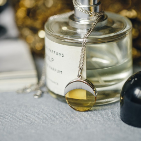 Подвеска Луна с цитрином