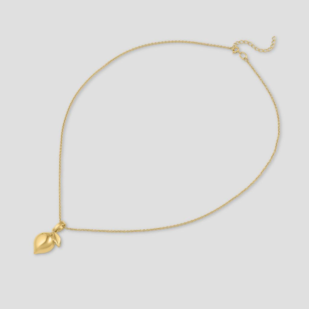 Серебряная подвеска с лимоном глянцевая в покрытии золотом (LIMONCELLO)